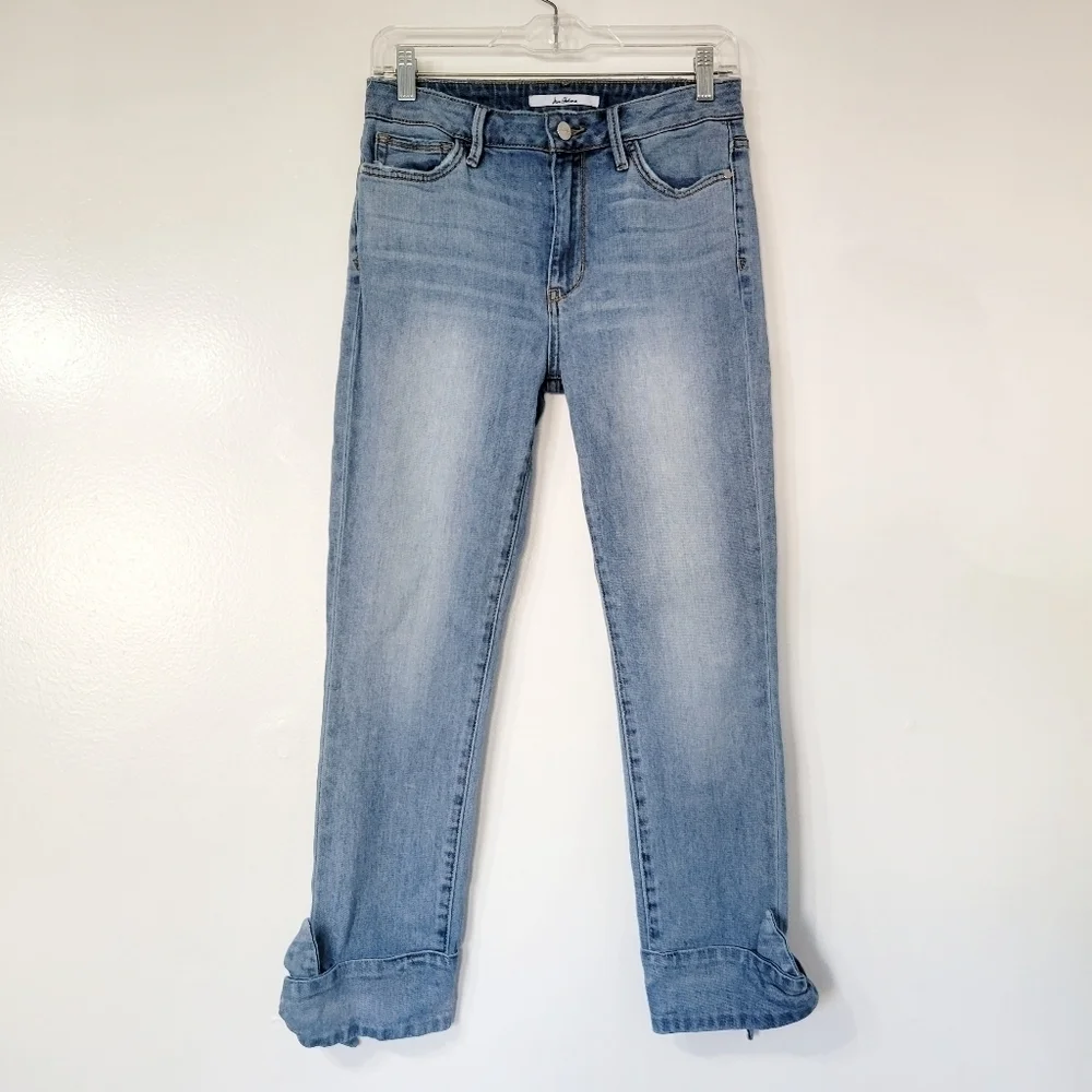 Sam Edelman Stiletto Ankle Tie Light Wash Jean Size 27 - Picture 4 of 11